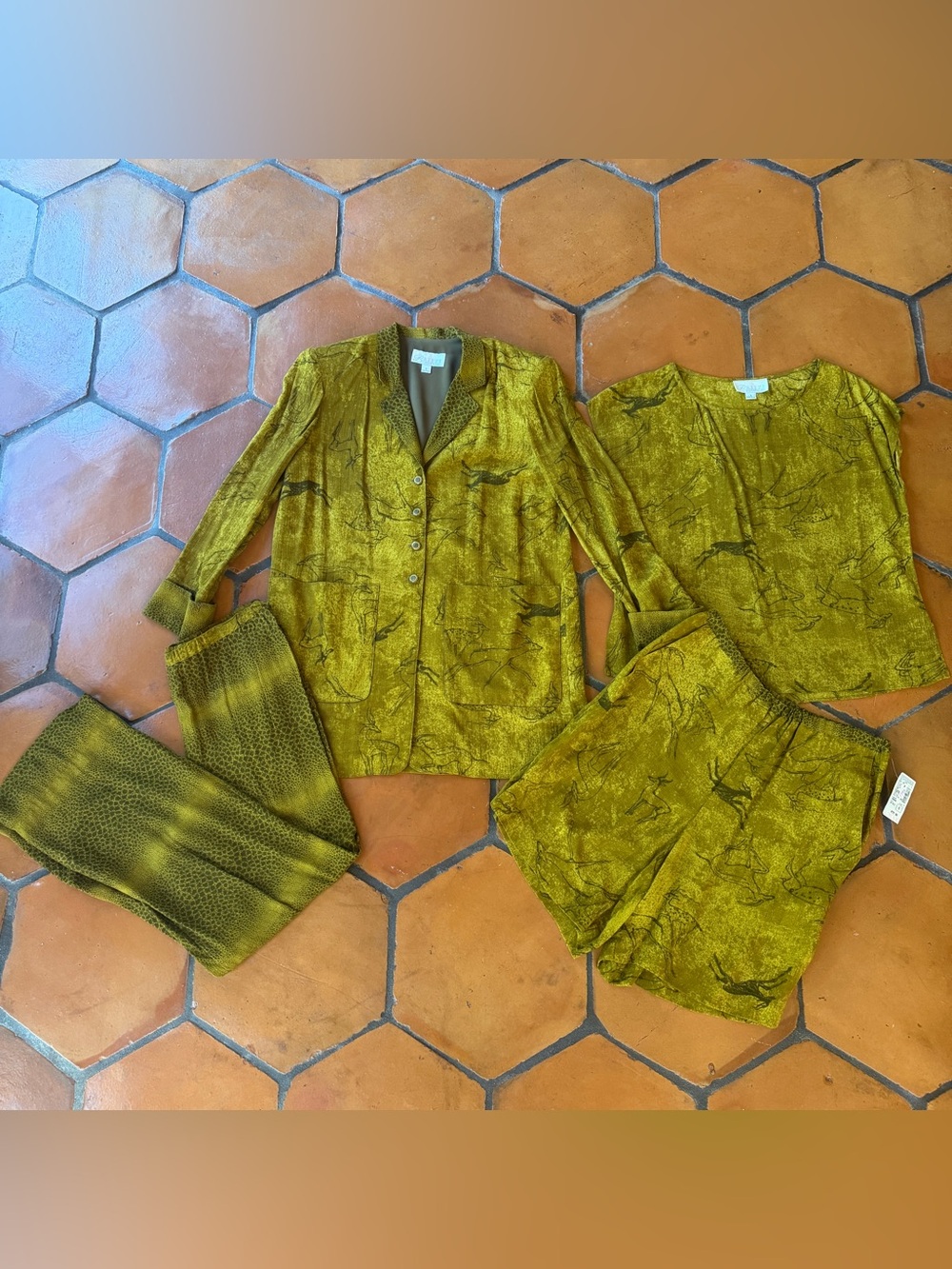 Vintage 80s Breeze Dorothy Schoelen Art to Wear Suit Set 4 Piece New Deadstock S